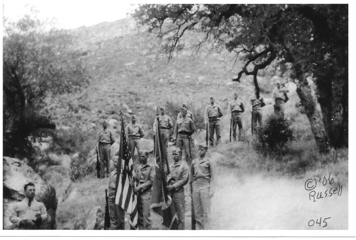 Marine Memorial Servie, Hauser Canyon